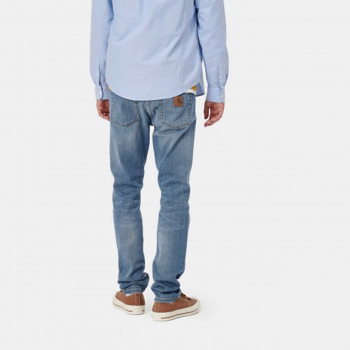 Джинсы CARHARTT WIP Rebel Pant Slim Blue Mid Used Wash 2021, фото 3