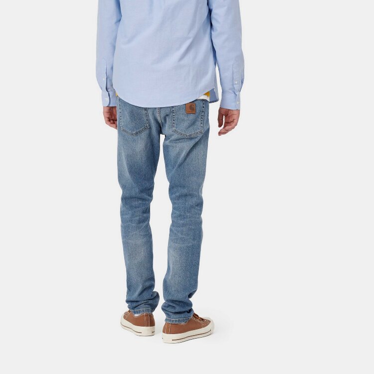 Джинсы CARHARTT WIP Rebel Pant Slim Blue Mid Used Wash 2021, фото 2