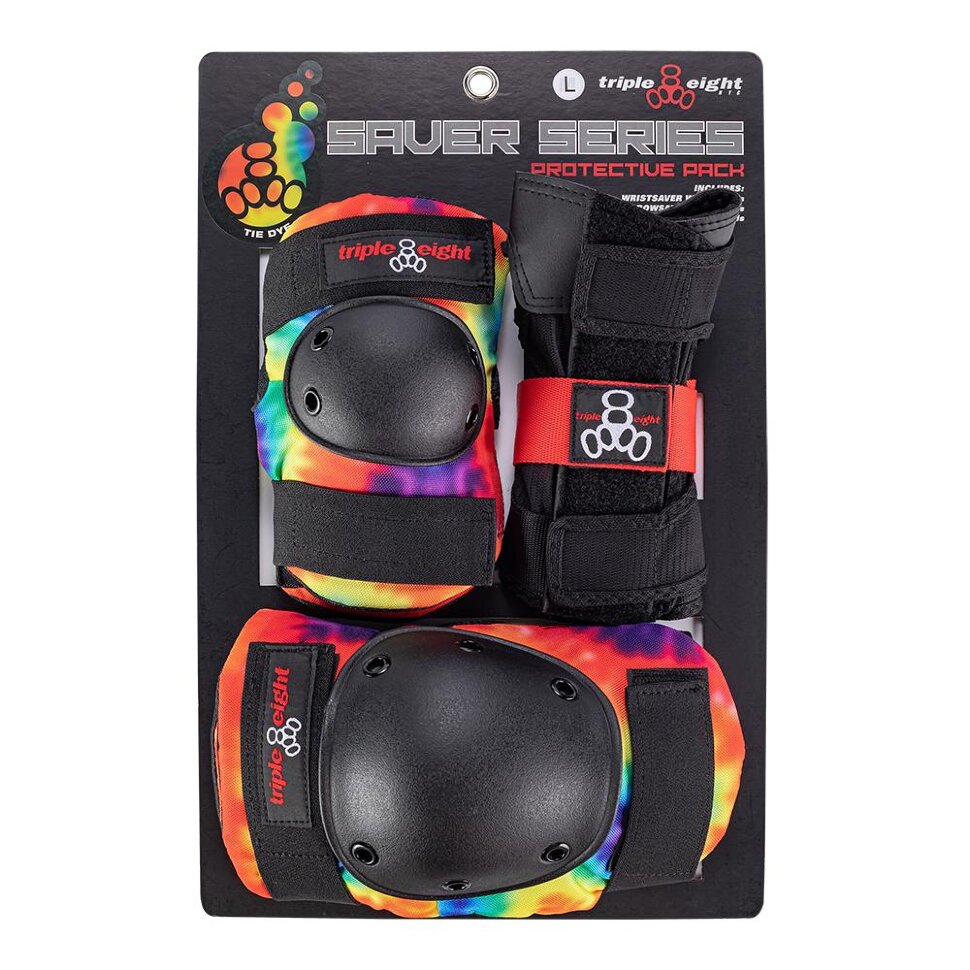 Комплект защиты для скейтборда TRIPLE 8 Saver 3-Pack TIE DYE 2021 фото 2