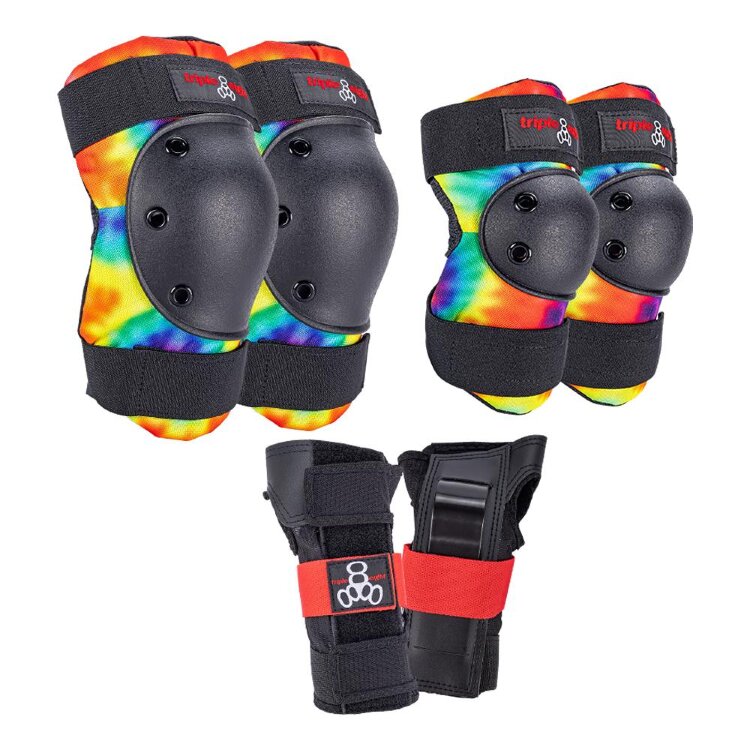 Комплект защиты для скейтборда TRIPLE 8 Saver 3-Pack TIE DYE, фото 1