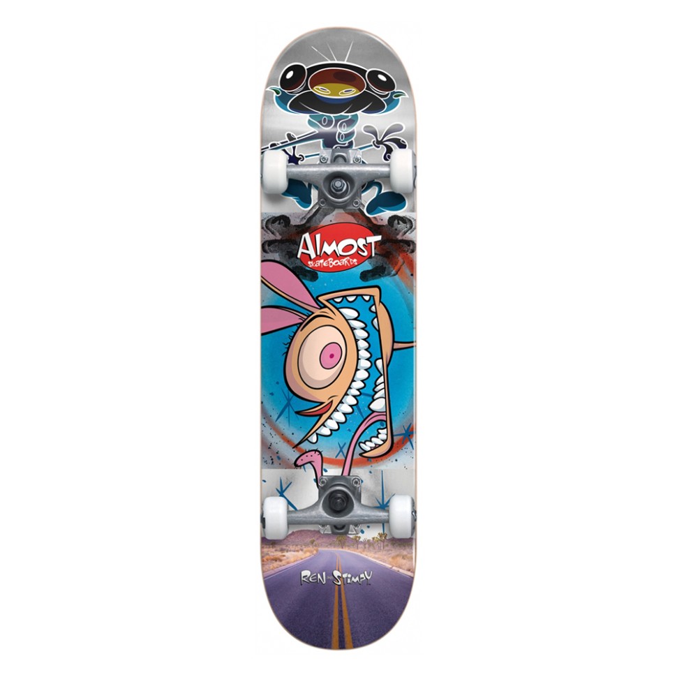 Комплект скейтборд детский ALMOST Ren&Stimpy Freakout Youth 7.375 дюйм 194521101213