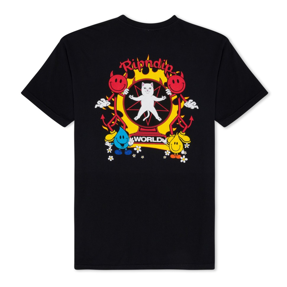 Футболка RIPNDIP World Tee Vintage Black фото 2