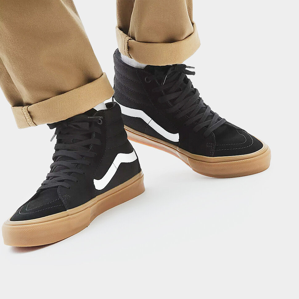 фото Кеды vans mn skate sk8-hi black/gum 2021