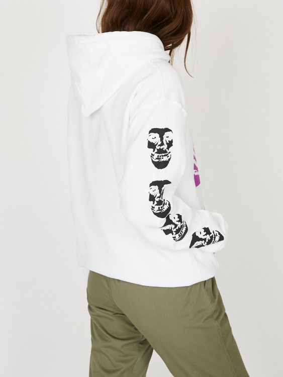 Худи женское OBEYxMISFITS Fiend Club Halloween White, фото 3