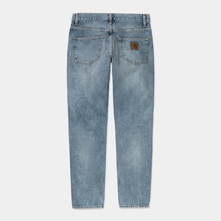 Джинсы CARHARTT WIP Klondike Pant Slim Blue Light Used Wash 2021, фото 2