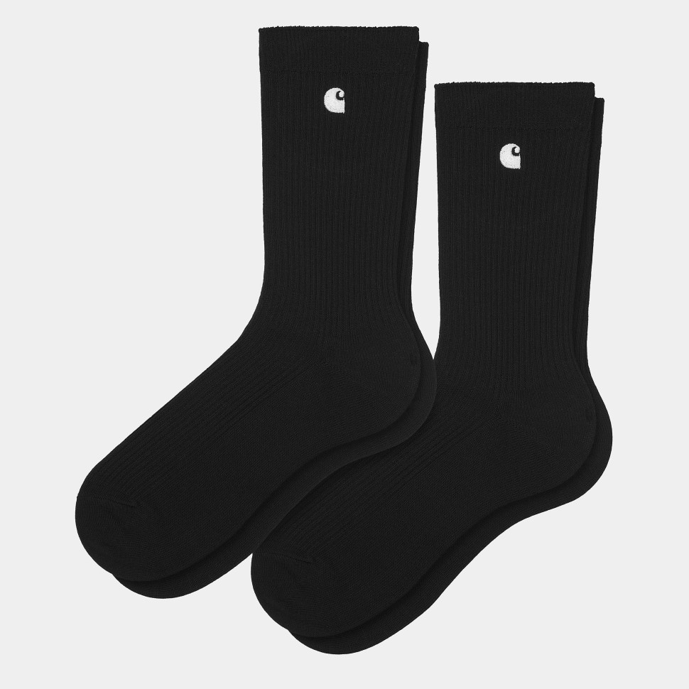 Носки CARHARTT WIP Madison Pack Socks Black / White + Black / White 2023