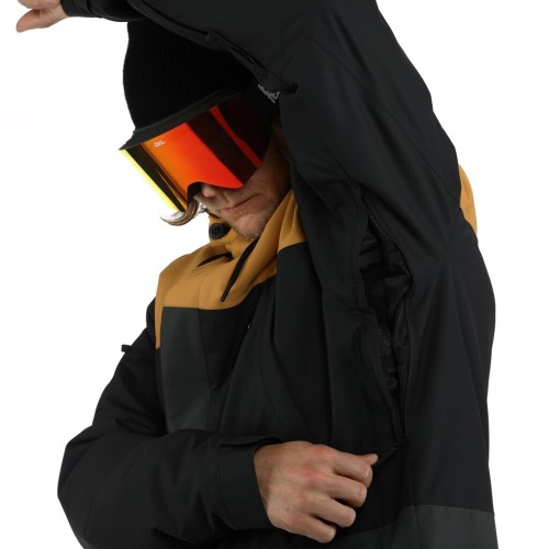 Куртка сноубордическая мужская HORSEFEATHERS Cordon Ii Jacket Spruce Yellow/Black 2024, фото 6