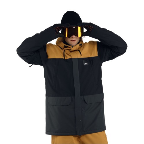 Куртка сноубордическая мужская HORSEFEATHERS Cordon Ii Jacket Spruce Yellow/Black 2024, фото 3