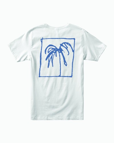 Футболка RVCA Palm Tv Ss White, фото 2