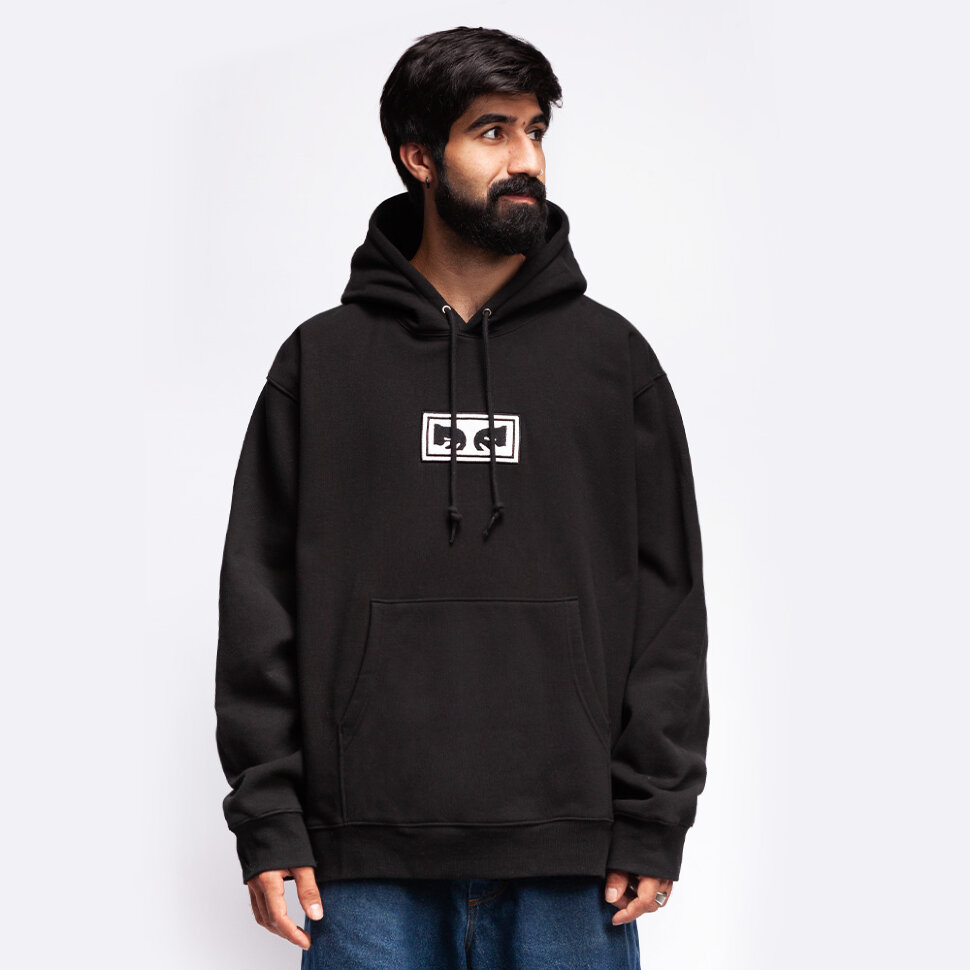 

Толстовка с капюшоном OBEY Eyes Logo Hood Black 2022