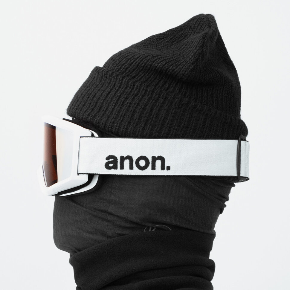 Горнолыжная маска ANON Helix 2.0 W/Spare White/Silver Amber 2022 9009520747885 - фото 2