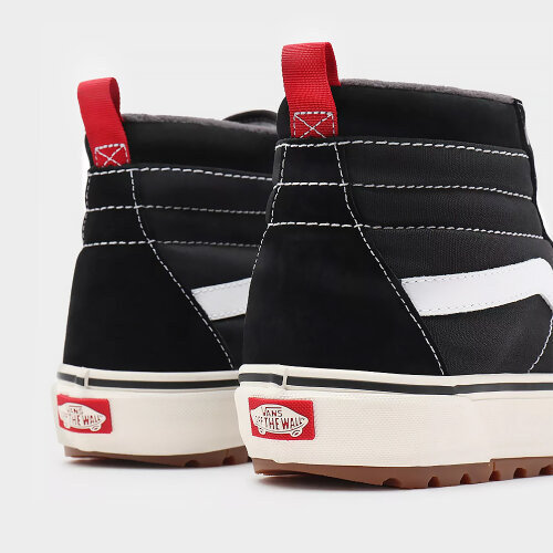 vans black black true white