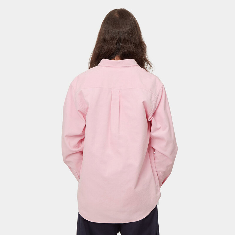 фото Рубашка carhartt wip l/s madison cord shirt pale quartz / white 2022