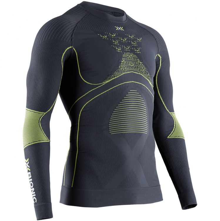 Термокофта мужская X-BIONIC X-Bionic® Energy Accumulator 4.0 Shirt Round Neck Lg Sl Men Charcoal/Pearl Grey 2020, фото 1