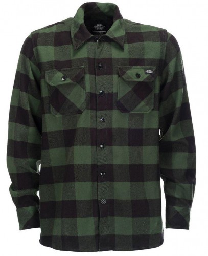 Рубашка DICKIES Sacramento Relaxed Long Sleeve Shirt Pine Green 2020, фото 2