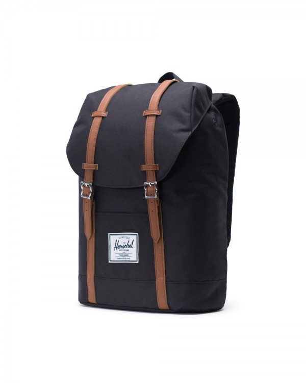 Рюкзак HERSCHEL Retreat Black/Tan Synthetic Leather , фото 3