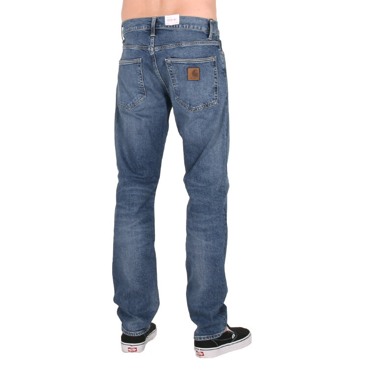 Джинсы CARHARTT WIP Klondike Pant Slim Blue Mid Used Wash 2021, фото 3