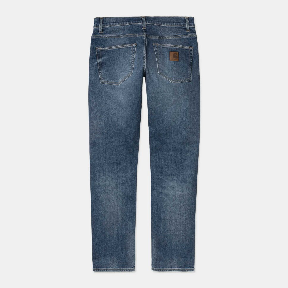 фото Джинсы carhartt wip klondike pant slim blue (mid used wash) 2021