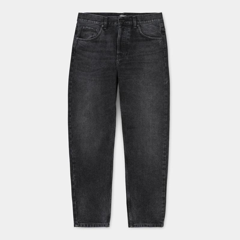 фото Джинсы carhartt wip newel pant black (mid worn wash) 2021