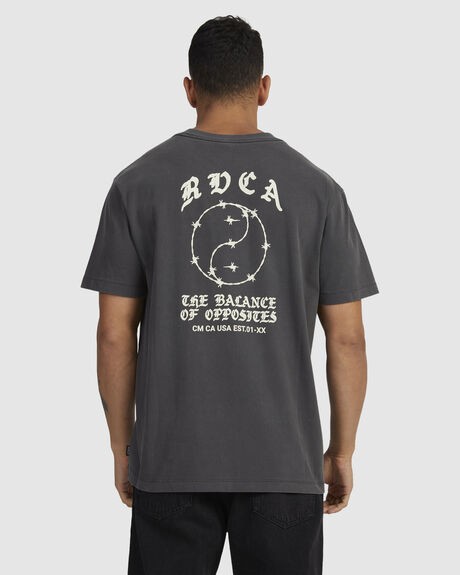 Футболка RVCA Lax Ss Washed Black фото 2