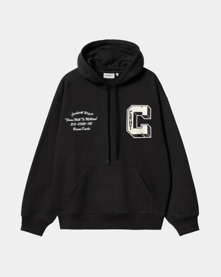 Худи CARHARTT WIP Hooded Brown Ducks Sweat FW25 Black