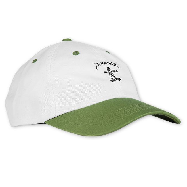 фото Кепка thrasher gonz old timer hat white/olive