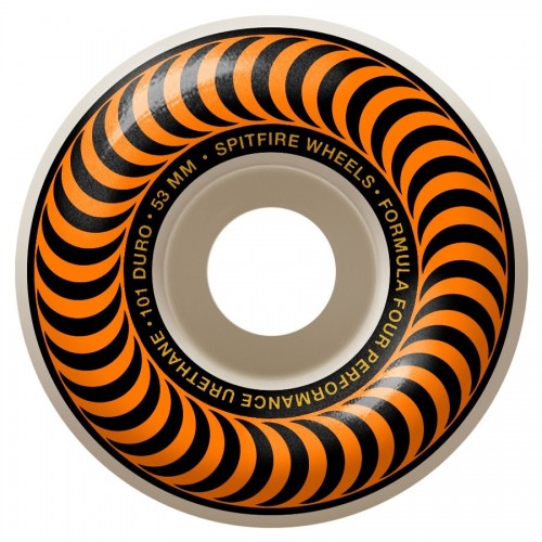 Колеса для скейтборда SPITFIRE F4 Classic Orange 53мм 99A 2021, фото 3