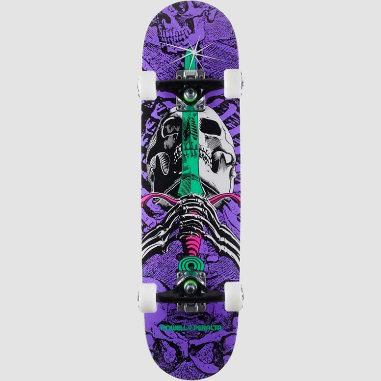 Комплект скейтборд POWELL PERALTA Skull & Sword Birch Purple 7.5 дюйм 2022 842357160842 - фото 1