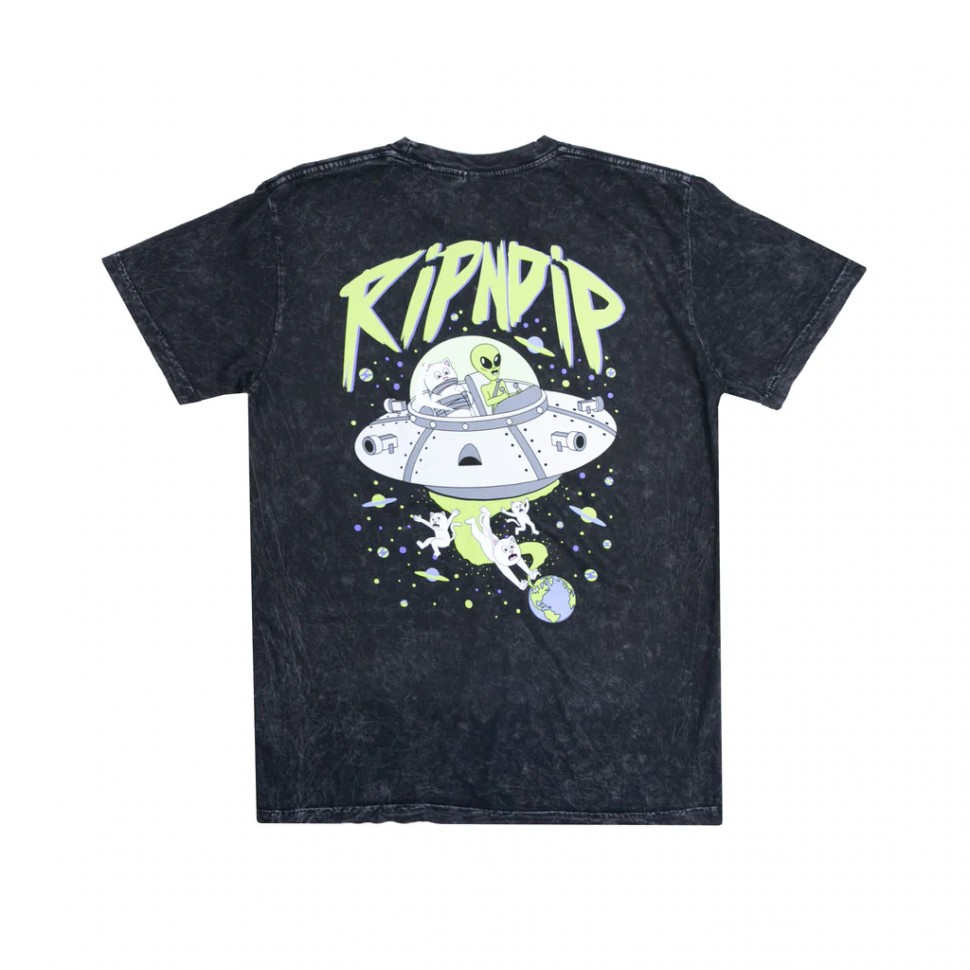 Футболка RIPNDIP Abduction Tee Black Mineral Wash 2022 фото 2
