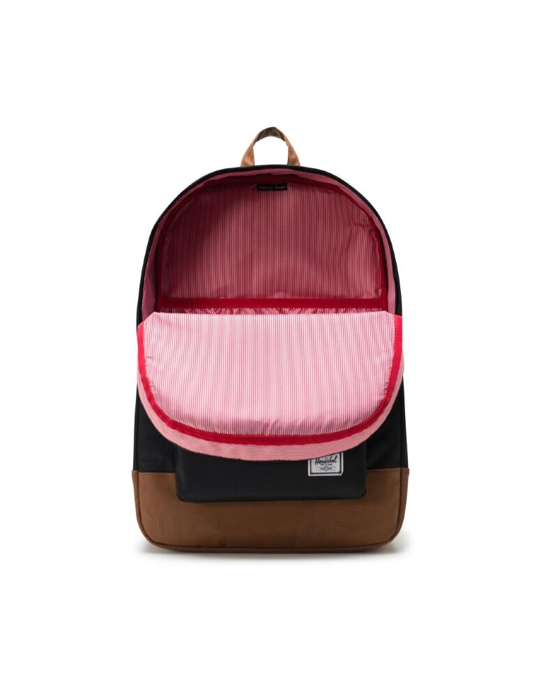 Рюкзак HERSCHEL Heritage BLACK/TAN SYNTHETIC LEATHER 21,5L фото 2