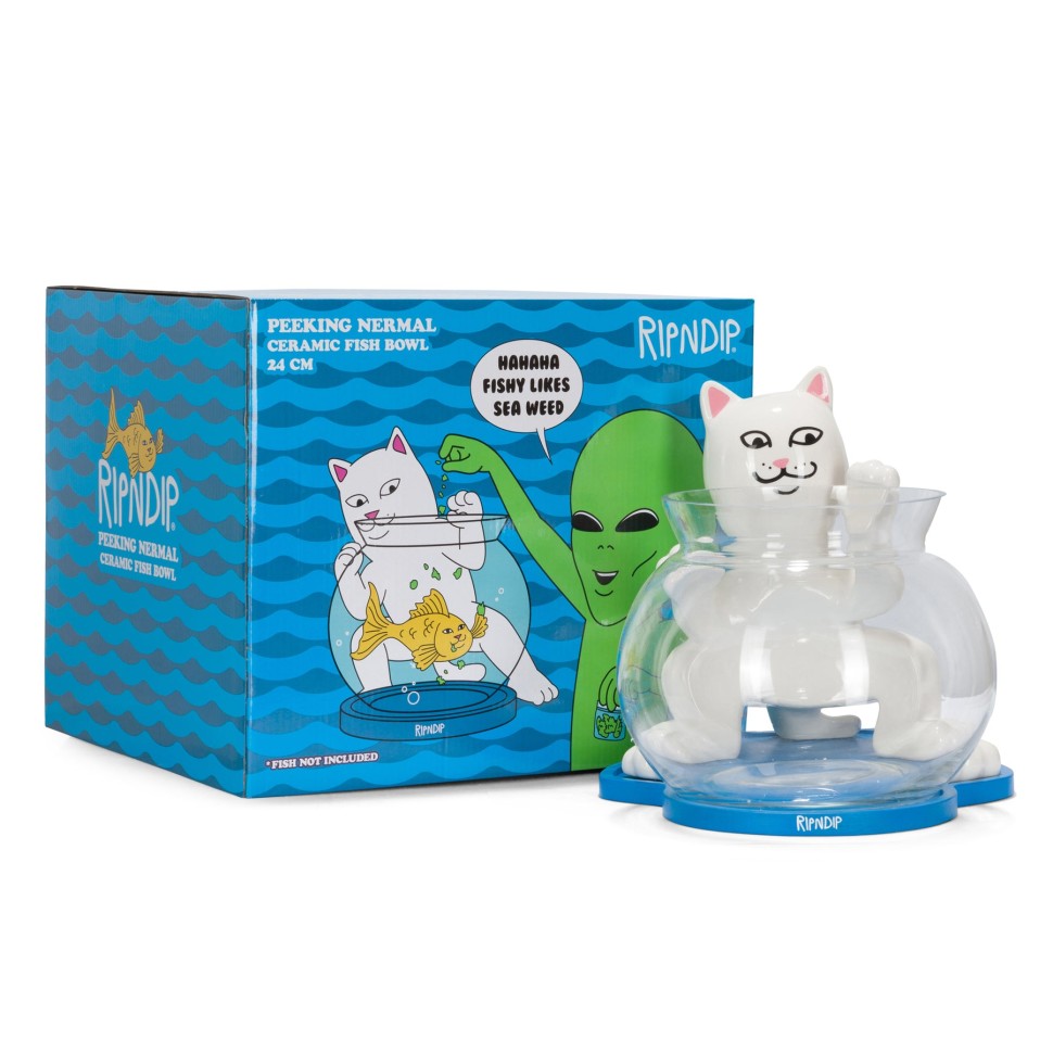 Аквариум RIPNDIP Peeking Nermal Fish Bowl White фото 3