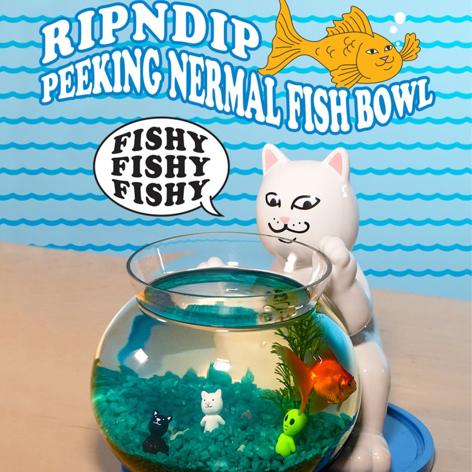 Аквариум RIPNDIP Peeking Nermal Fish Bowl White фото 4