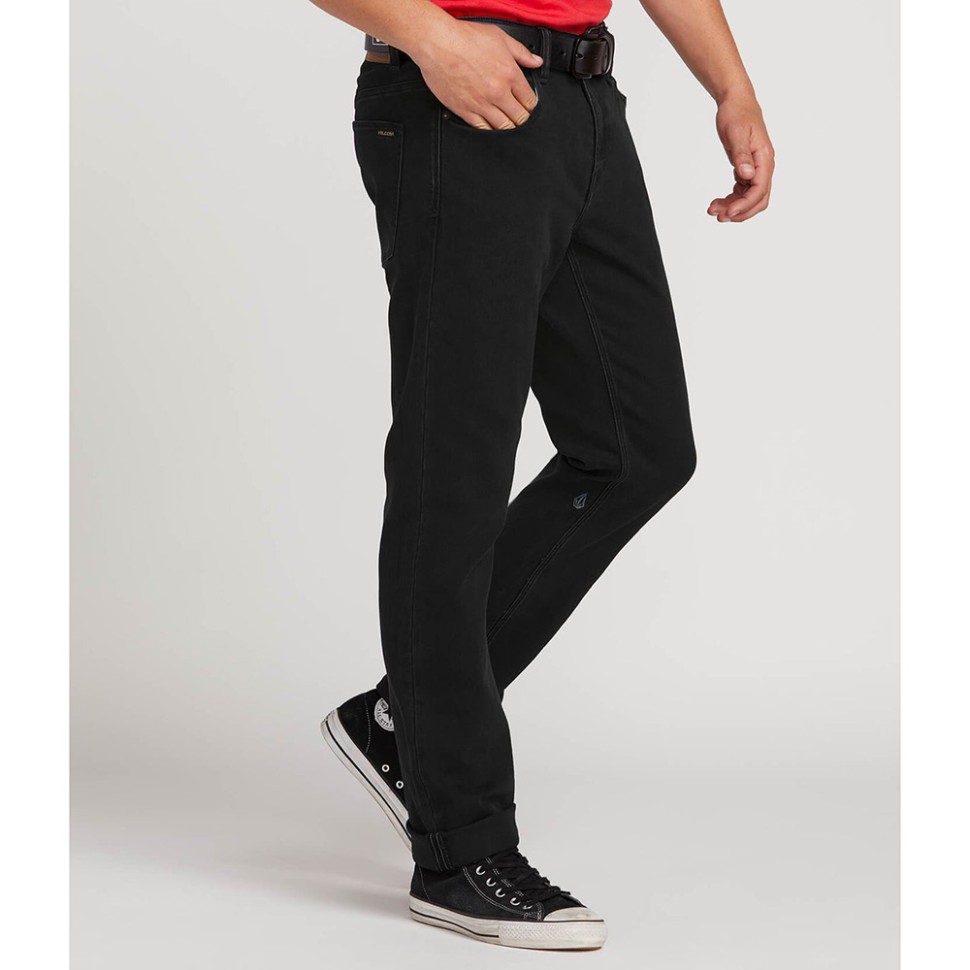 Джинсы VOLCOM Solver Denim Black Out фото 3