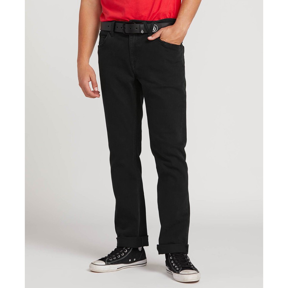 Джинсы VOLCOM Solver Denim Black Out фото 2