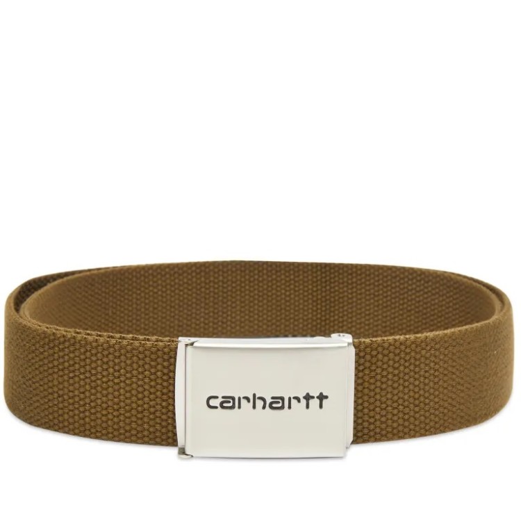 Ремень CARHARTT WIP Clip Belt Chrome Highland, фото 1