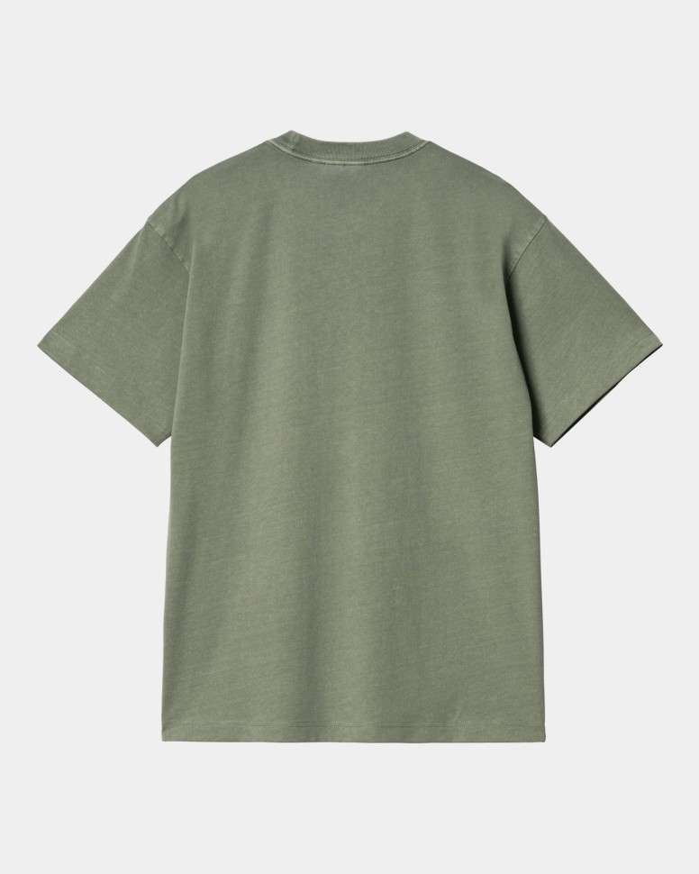 Футболка CARHARTT WIP S/S Flying Ducks T-Shirt FW25 Duck Green (Garment Dyed) фото 2