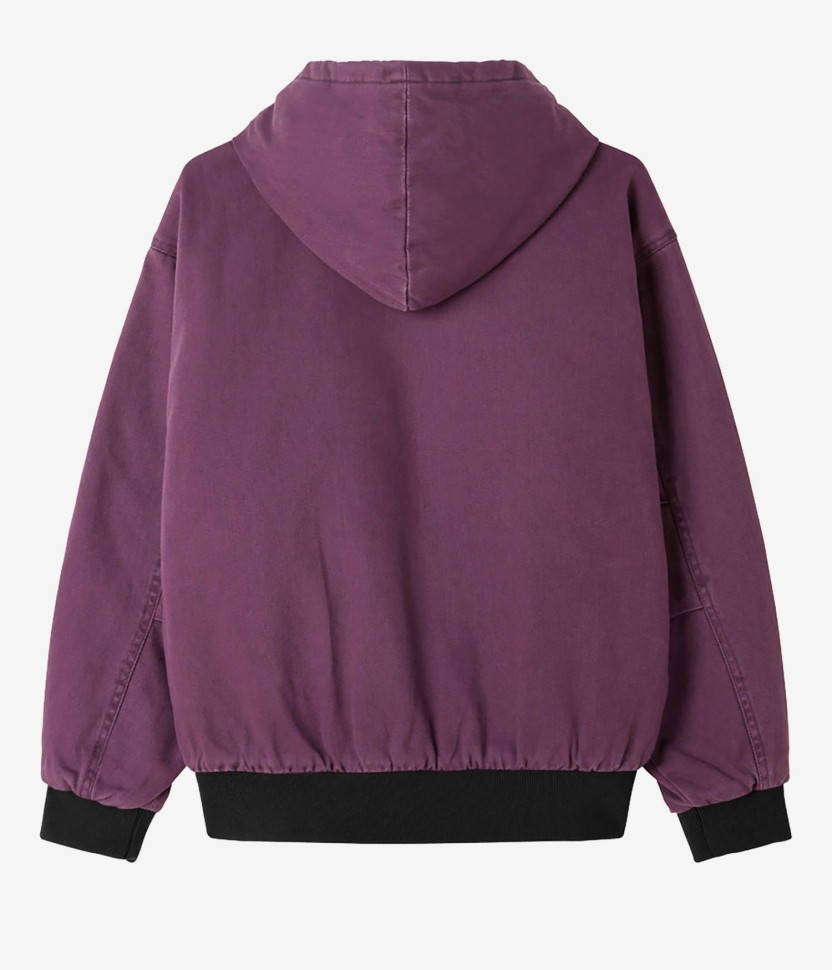 Куртка OBEY Wiltern Zip Up Hood FW25 Potent Purple Faded Wash фото 2