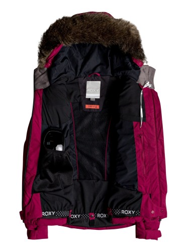 Куртка для сноуборда женская ROXY Breeze Jk J Beet Red, фото 3