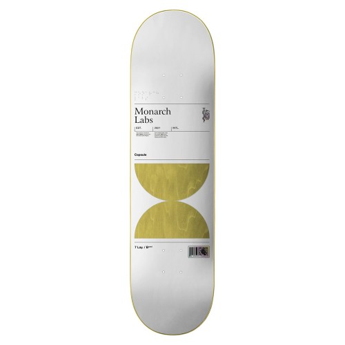 Дека для скейтборда MONARCH PROJECT Project Monarch Labs Yellow 8.25 дюйм, фото 1