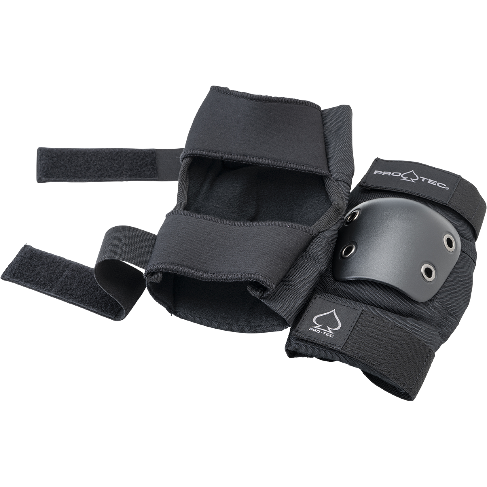 Комплект защиты для скейтборда детский PRO-TEC Street Jr 3-Pack Open Back Black 2021 фото 3
