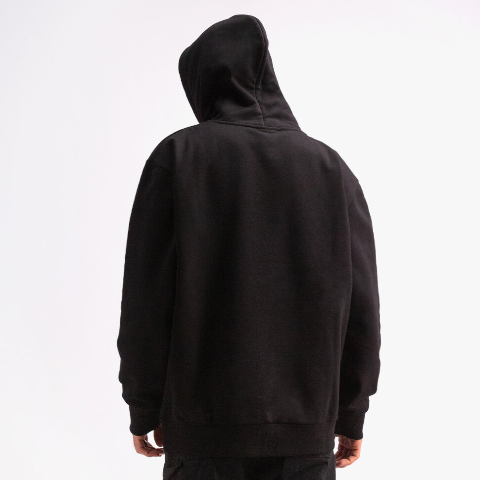 фото Толстовка с капюшоном carhartt wip hooded chocolate bar sweatshirt black 2022