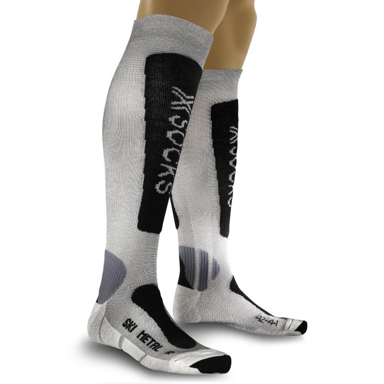 Термоноски X-SOCKS Ski Silk-Merino Socks Lady Grey/Fuchsia, фото 1