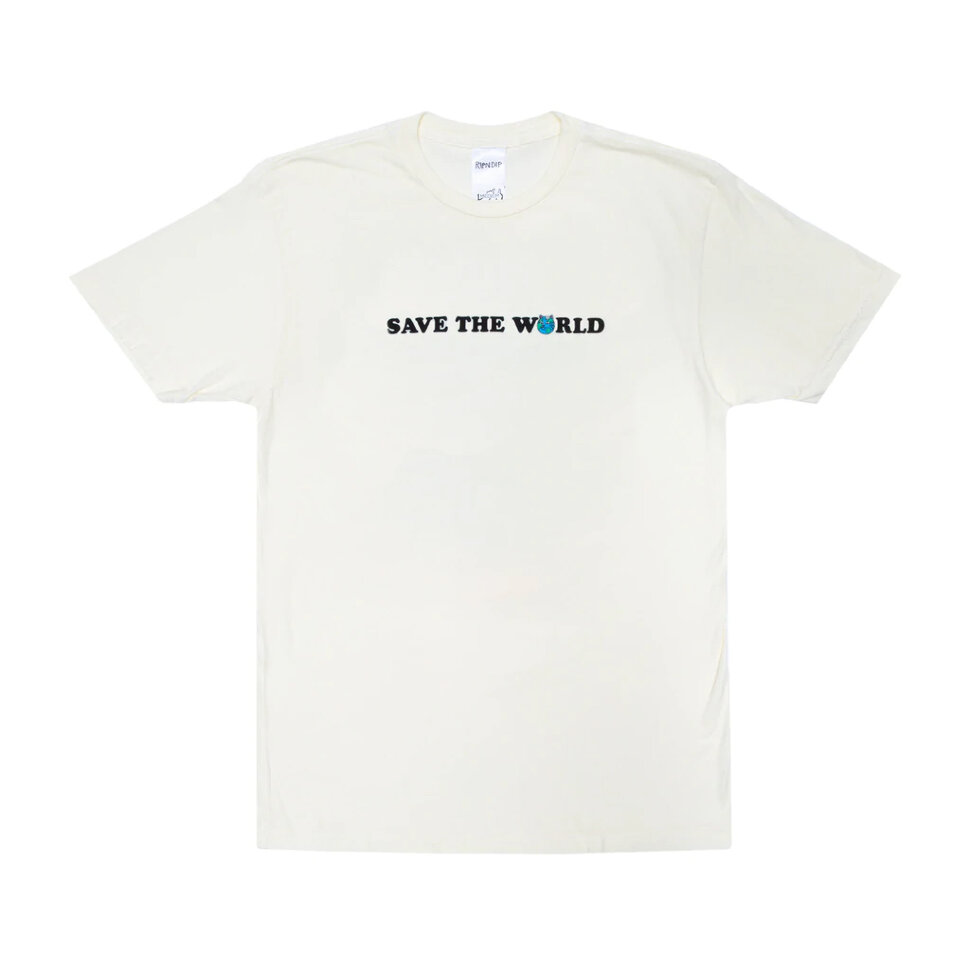 Футболка RIPNDIP Save The World L/S Natural 2022