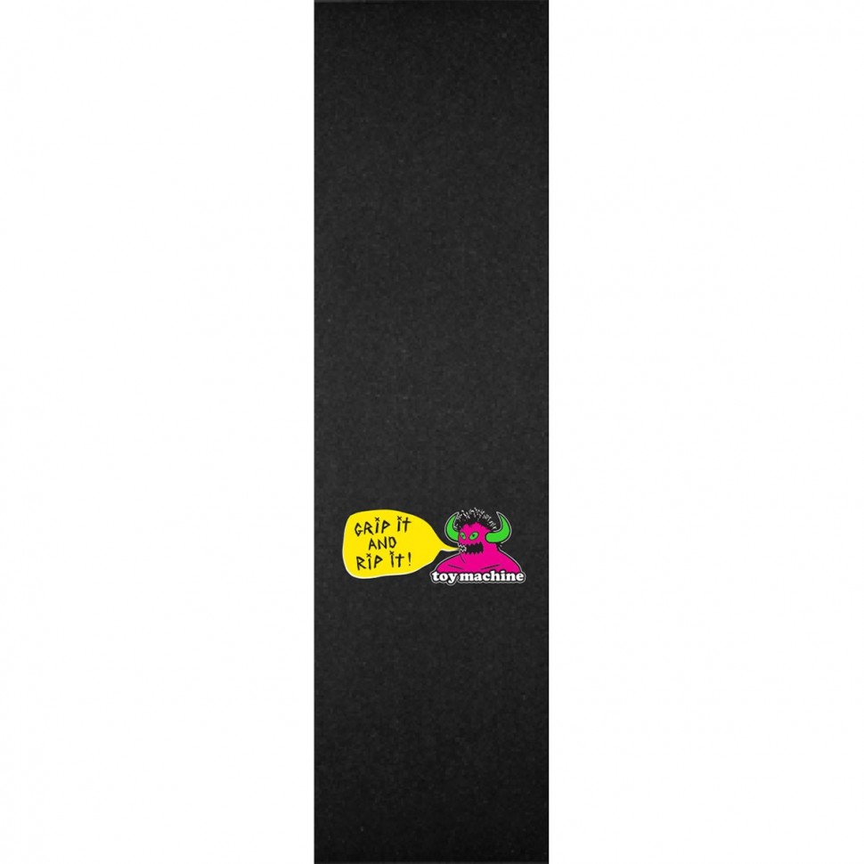 Шкурка для скейтборда TOY MACHINE Toy Machine Grip & Rip It Grip Tape O/S 2020 0827059065619, цвет черный - фото 1