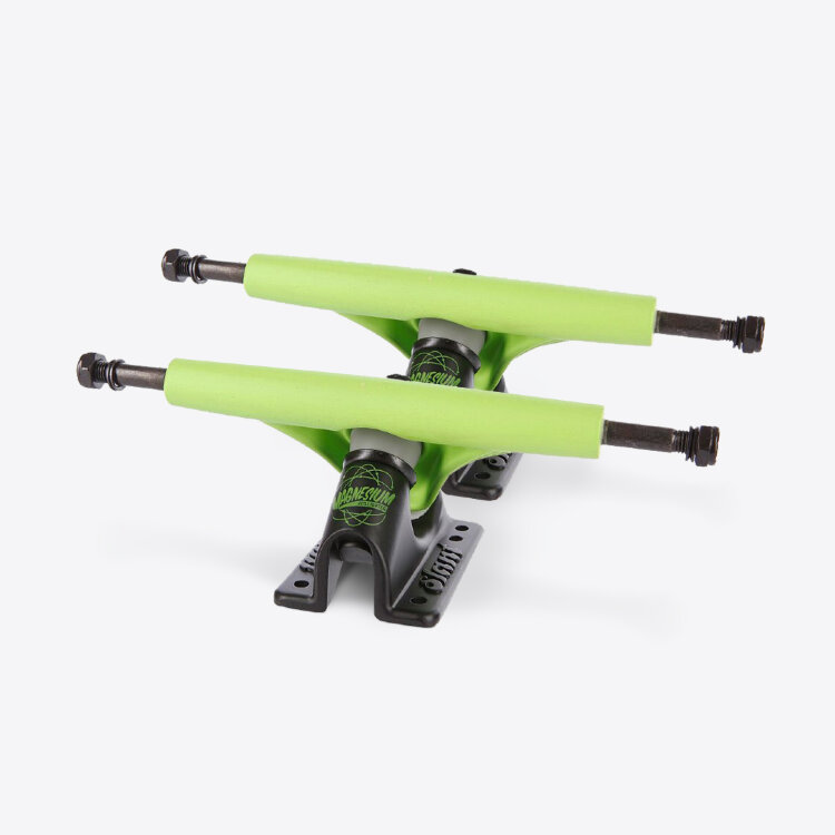 Подвески для лонгборда SLANT Magnesium Inverted Truck Fluorescent Green Black 150mm 2020, фото 1
