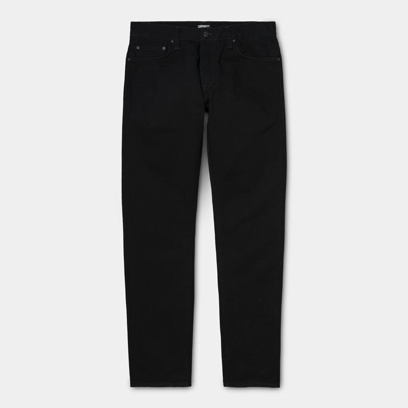 фото Джинсы carhartt wip klondike pant slim black (rinsed) 2021