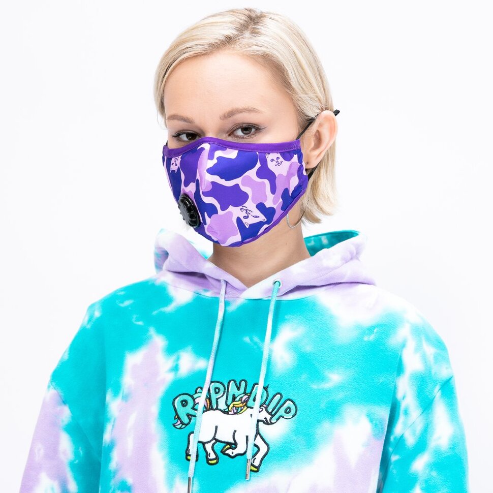 Маска RIPNDIP Purple Camo Mask  2021 2000000494333