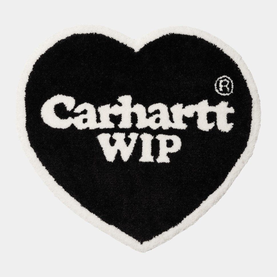 Коврик CARHARTT WIP Heart Rug Black/White 2023 4064958600138 - фото 1