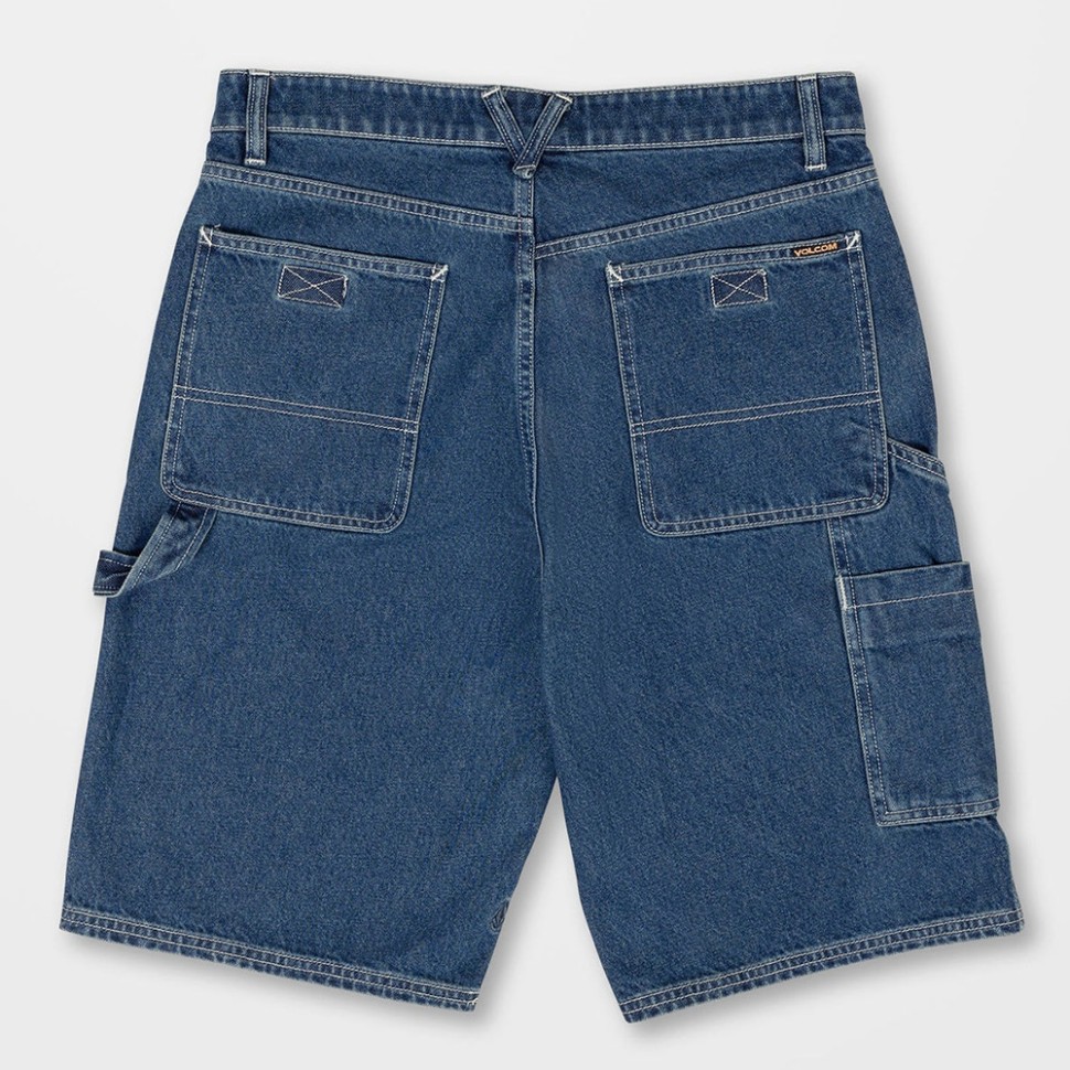 Шорты VOLCOM Labored Denim Utility Short Indigo Ridge Wash фото 2