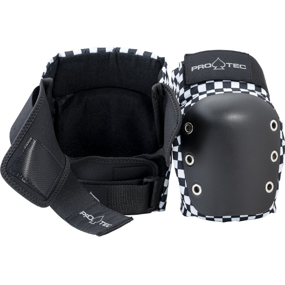 Комплект защиты для скейтборда детский PRO-TEC Street Jr 3-Pack Open Back Checker 2021 фото 2